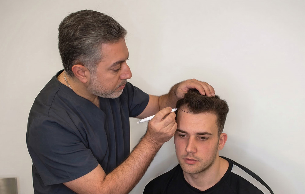 how to choose a hair transplant clinic, hair transplant consultation, donor area assessment, hair transplant planning