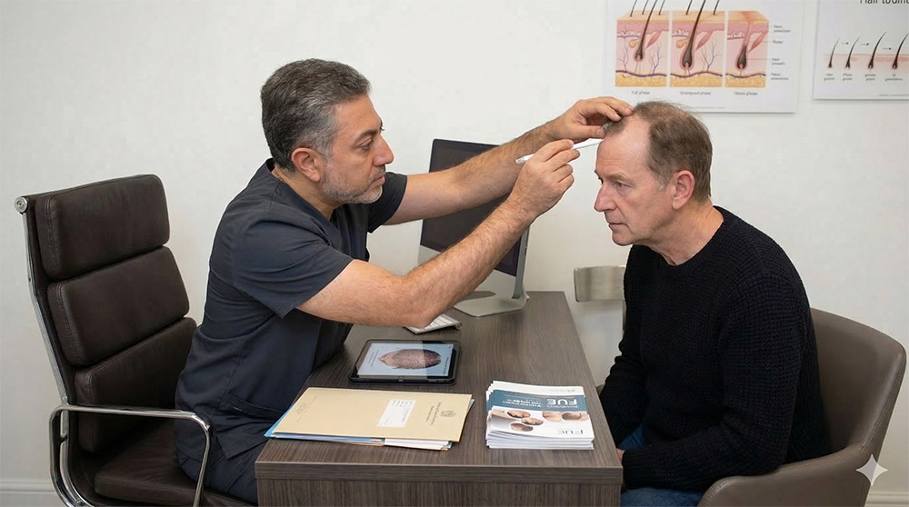FUE vs FUT, donor density, scalp laxity, hair transplant grafts